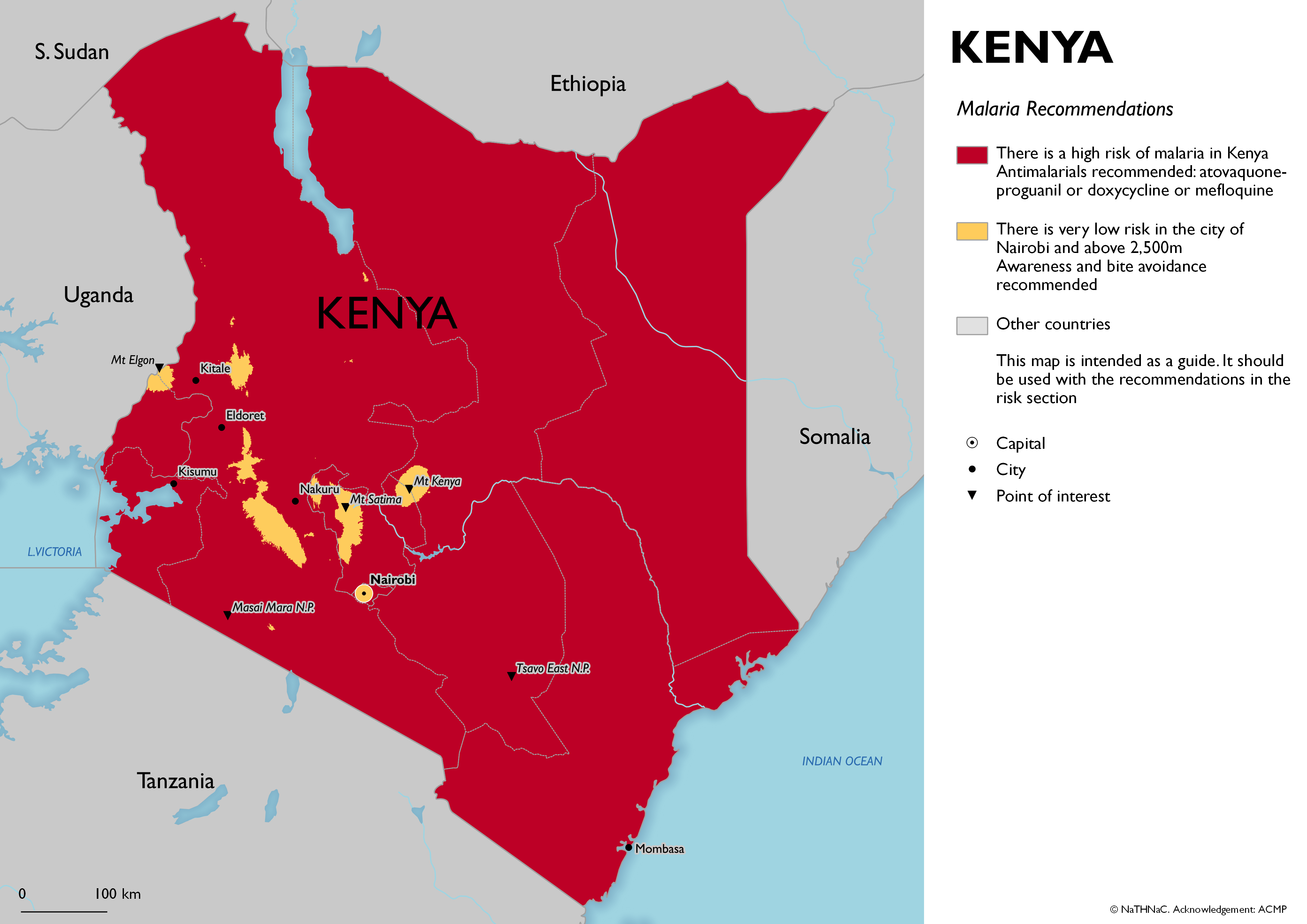 fit for travel kenya malaria map