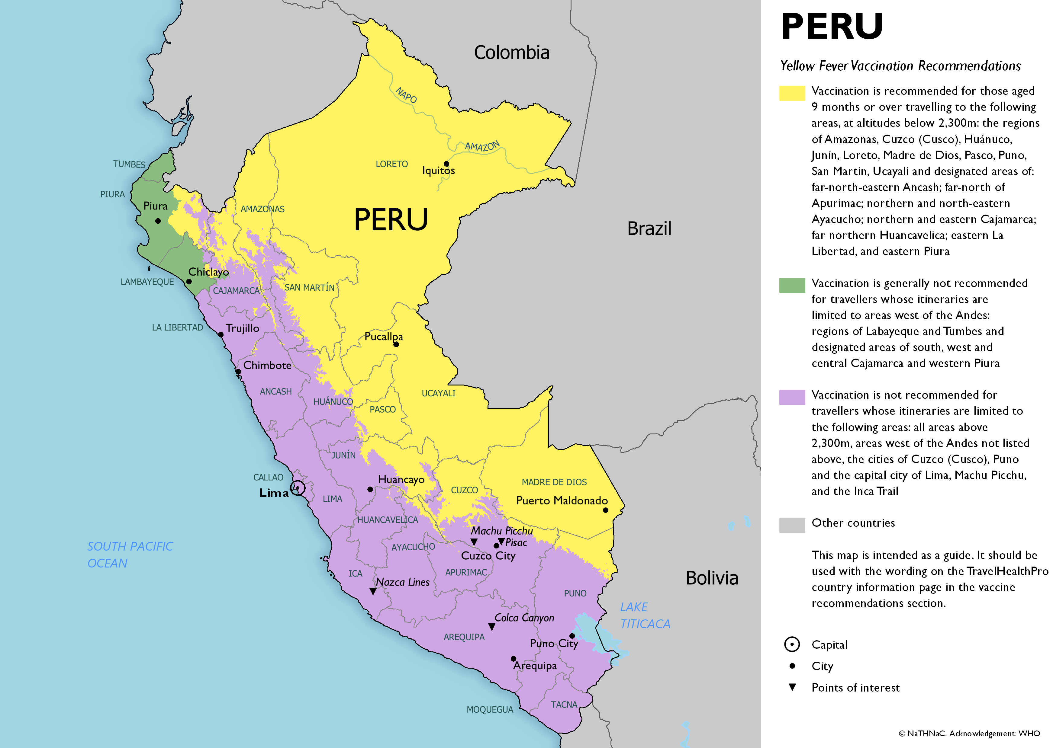 yellow fever map